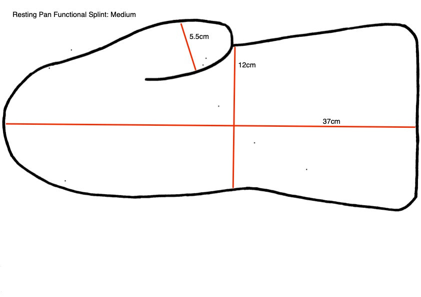 Resting Pan Functional Splints (pkt 3)