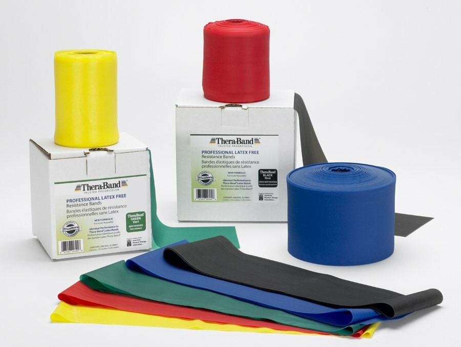 THERA-BAND Exercise Band Red Medium 45.5m Roll