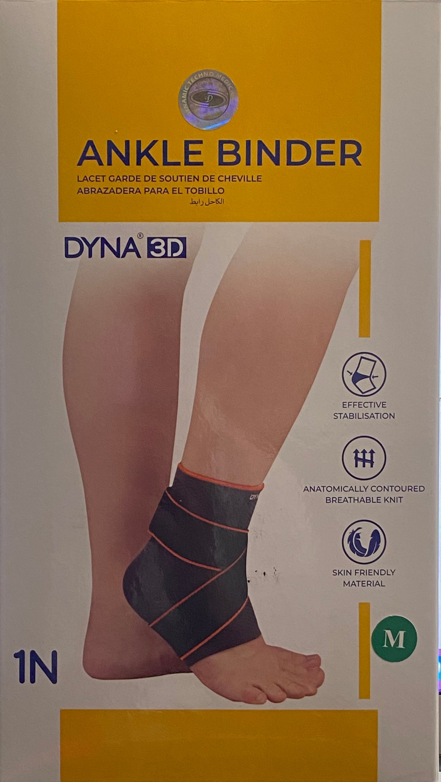 DYNA 3D Ankle Binder with Strap