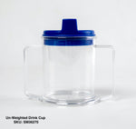Drink Cup 2 handled clear, Weighted and Unweighted