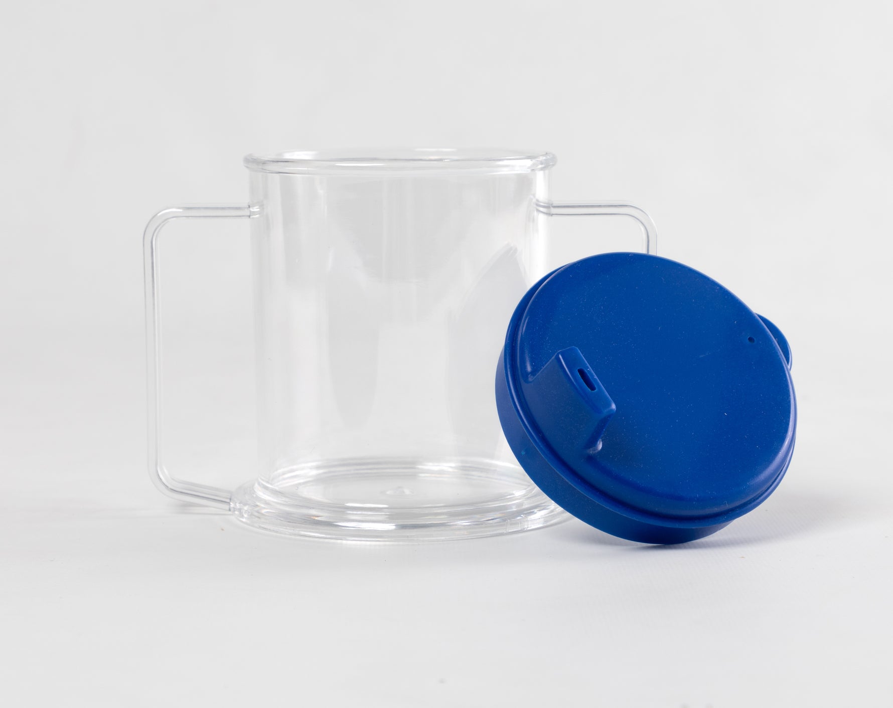Drink Cup 2 handled clear, Weighted and Unweighted