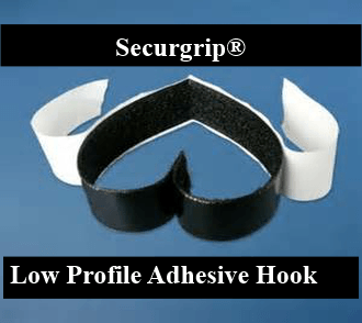 SecurGrip Low Profile Adh/Hook25mm x 20m Black (EACH)