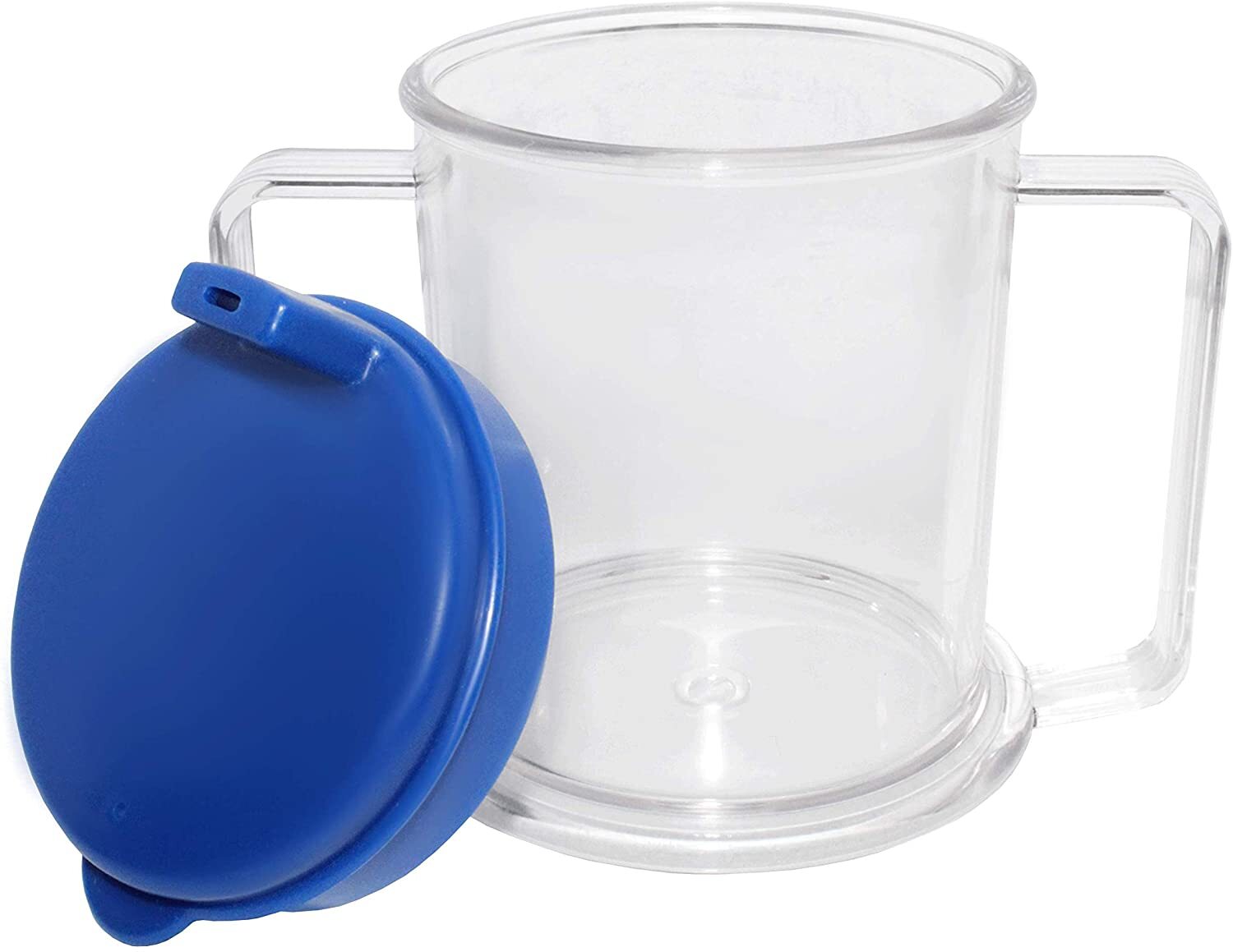Drink Cup 2 handled clear, Weighted and Unweighted